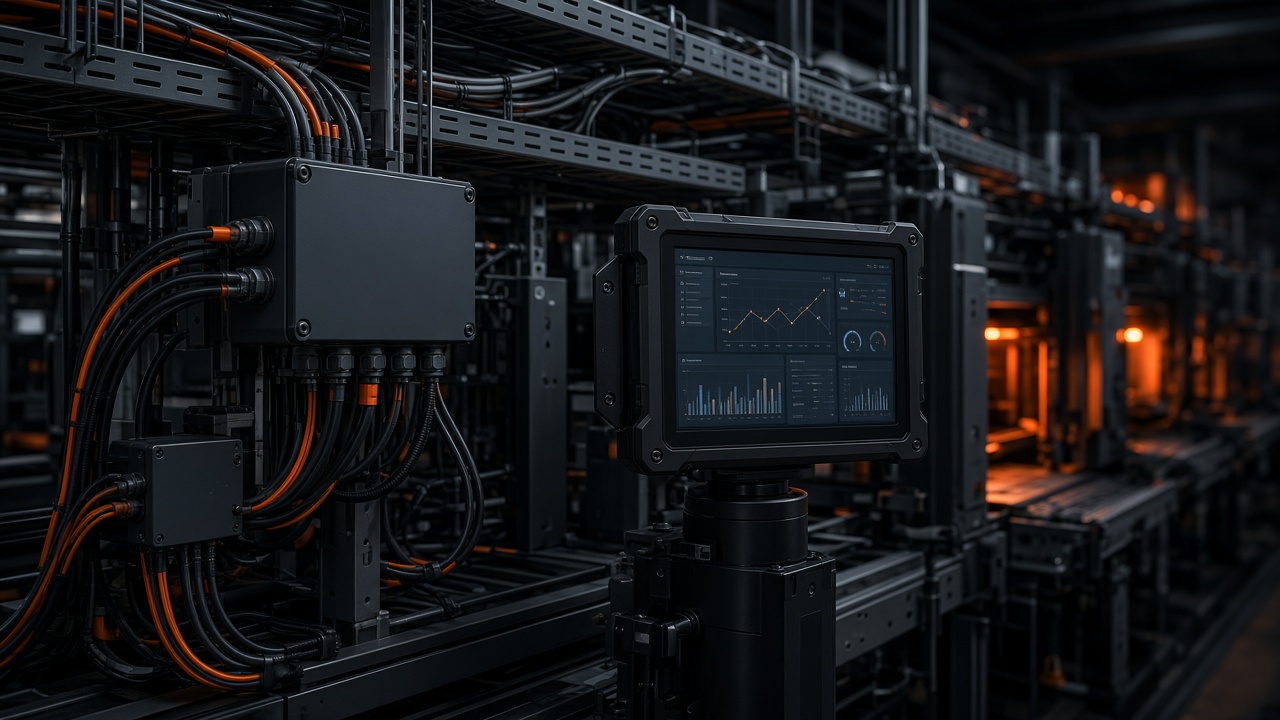 Cablaggi e raccolta dati in impianto Industry 4.0